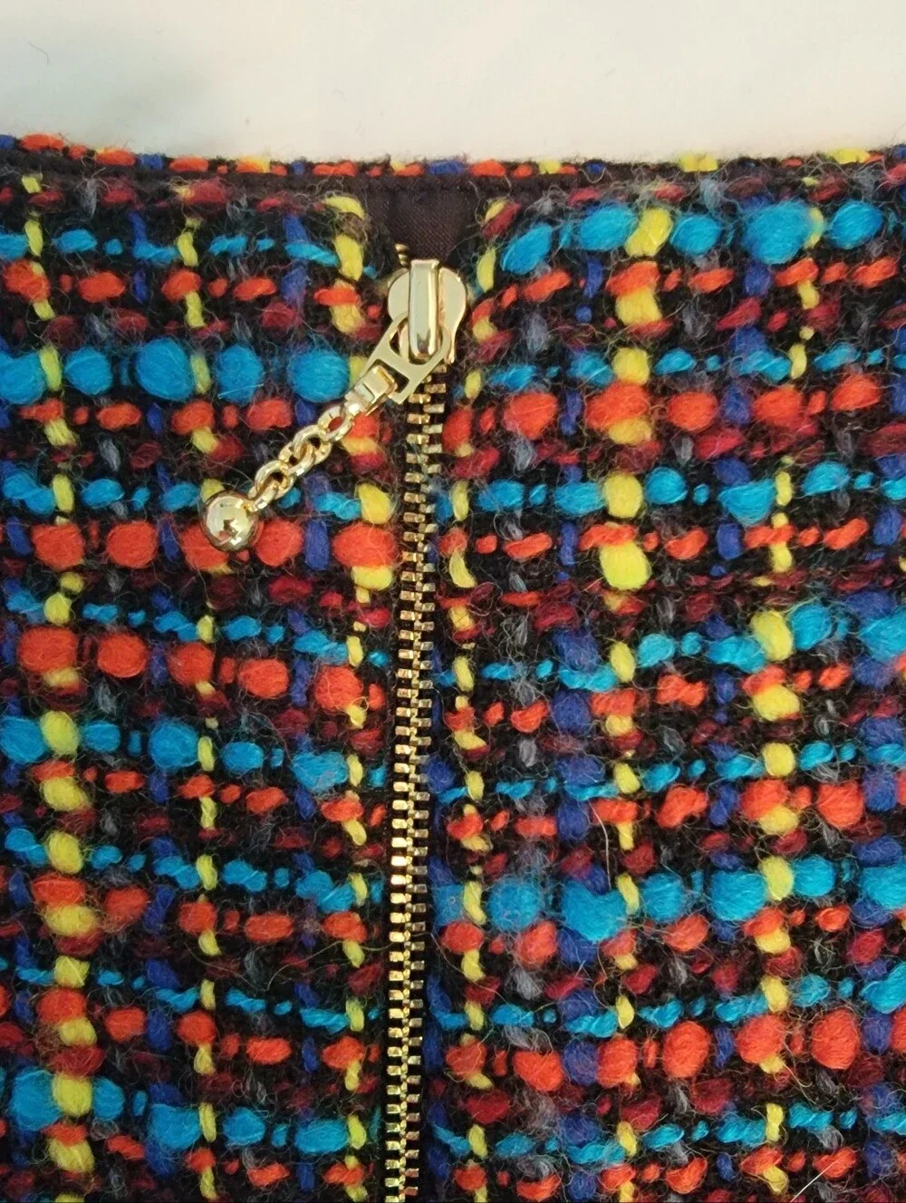 Boucle Tweed Multicolor Skirt